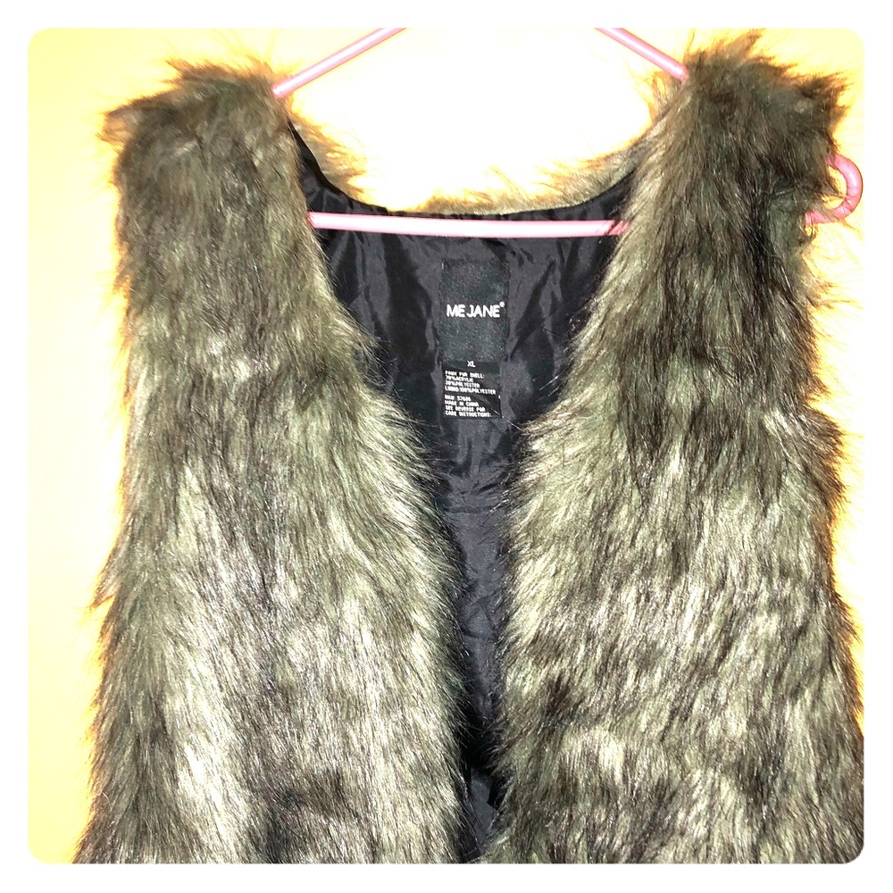 Green fur jacket